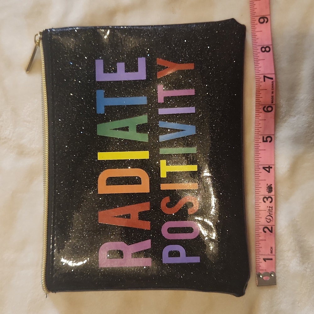 Sparkly Black Makeup Bag